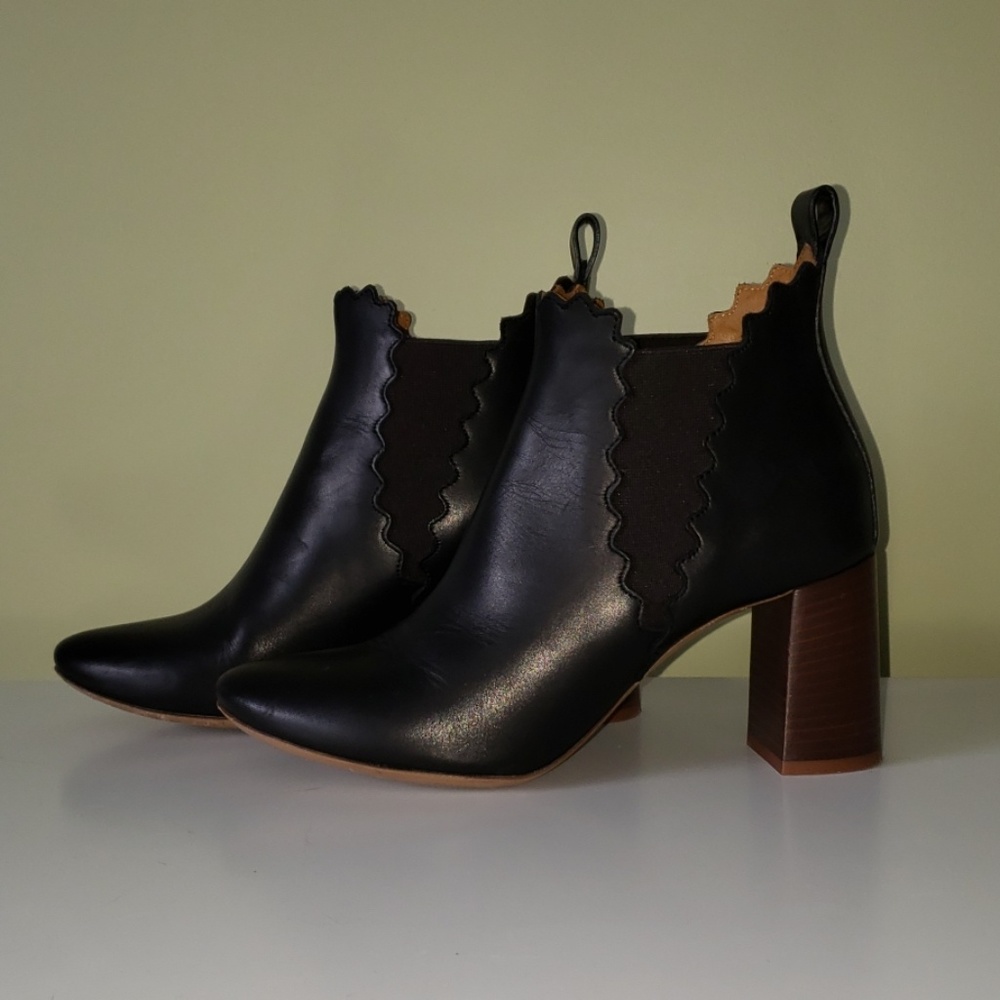Chloe Ankle Boots, Size 37.5 European